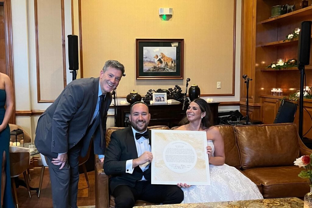 Rabbi Ronald Broden Performed A Jewish Wedding In Melville